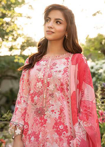 M Basic by Maria B Embroidered Lawn Suits Unstitched 3 Piece MB25EE D-10 B