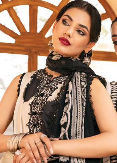 M Basic by Maria B Embroidered Lawn Suits Unstitched 3 Piece MB25EE D-11 B