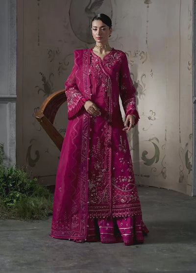 Elirah by Qalamkar Embroidered Organza Suits Unstitched 3 Piece QLM25EF MF-05  Amaris