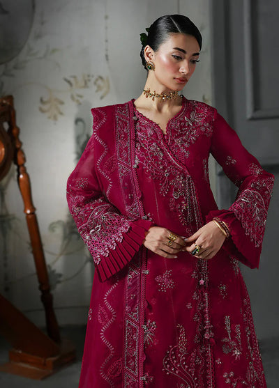 Elirah by Qalamkar Embroidered Organza Suits Unstitched 3 Piece QLM25EF MF-05  Amaris