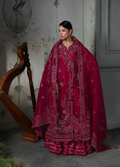 Elirah by Qalamkar Embroidered Organza Suits Unstitched 3 Piece QLM25EF MF-05  Amaris