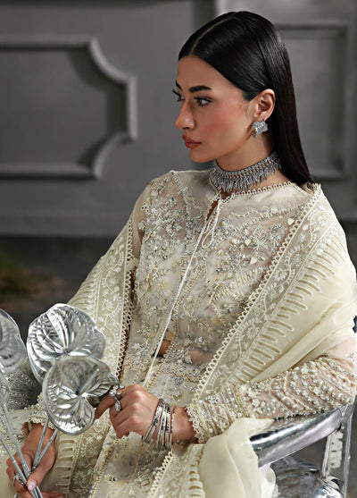 Elirah by Qalamkar Embroidered Organza Suits Unstitched 3 Piece QLM25EF MF-06 Ivara