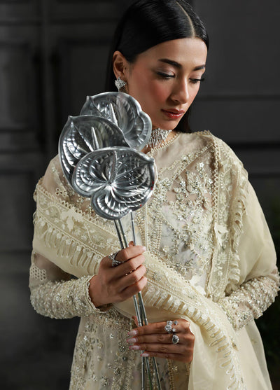 Elirah by Qalamkar Embroidered Organza Suits Unstitched 3 Piece QLM25EF MF-06 Ivara