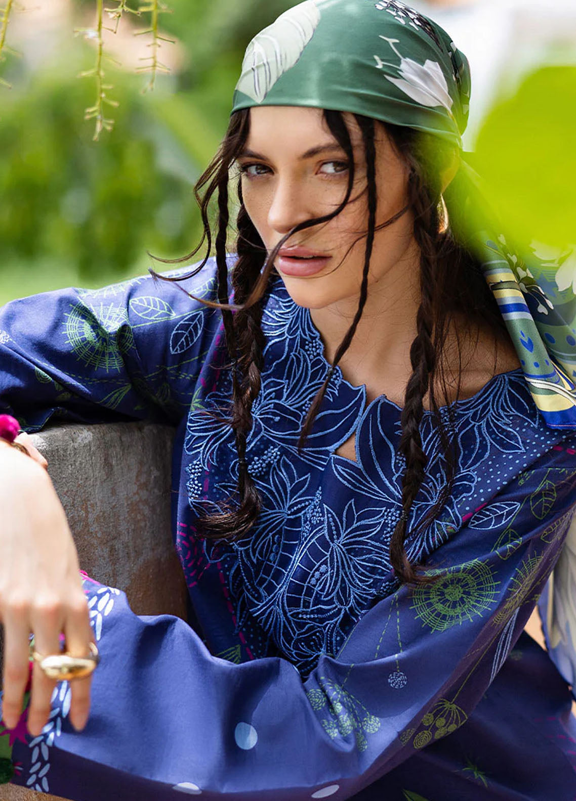 Mirasol by Mushq Embroidered Cambric Suits Unstitched 3 Piece MQ25MH D-02 A Amor Grito