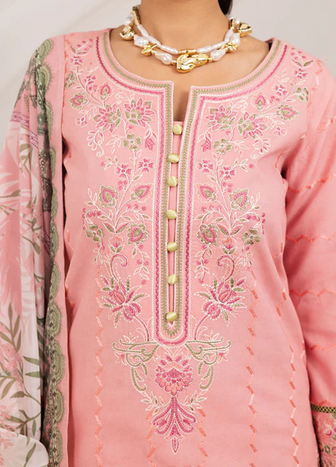 Mira by Freesia Premium Embroidered Lawn Suits Unstitched 3 Piece FRE25M FS50106 Mahine