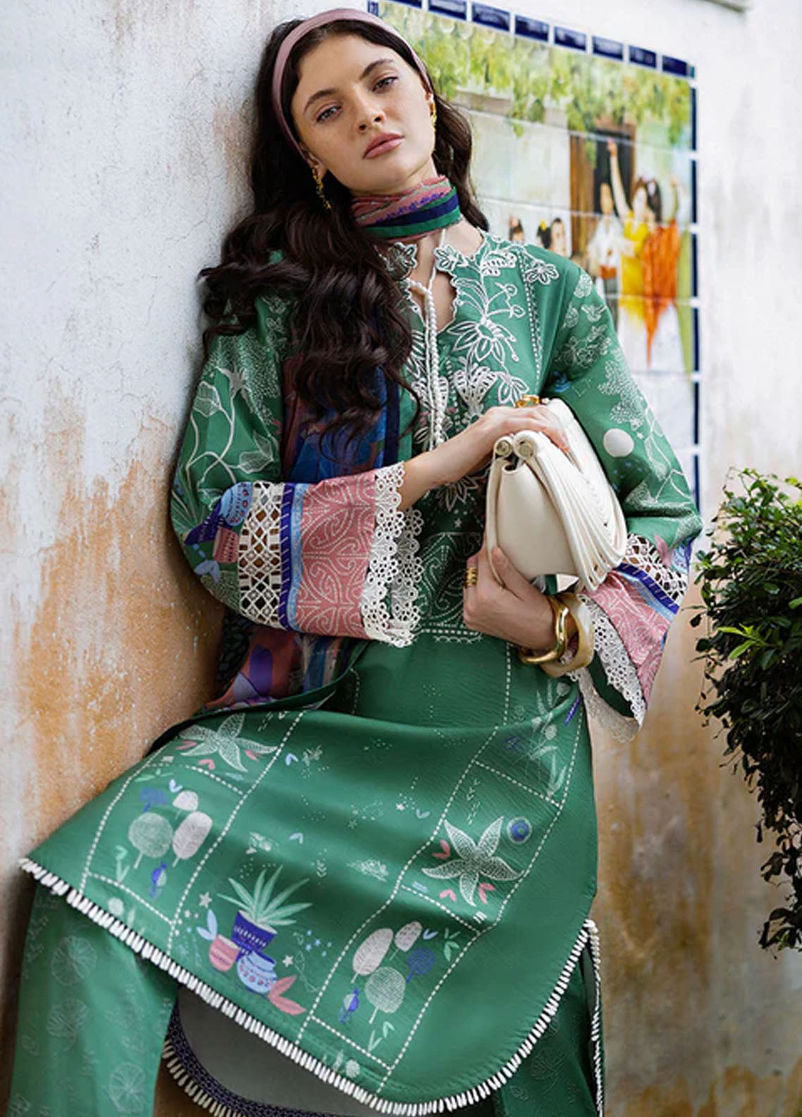 Mirasol by Mushq Embroidered Cambric Suits Unstitched 3 Piece MQ25MH D-06 A Flor Jazmin
