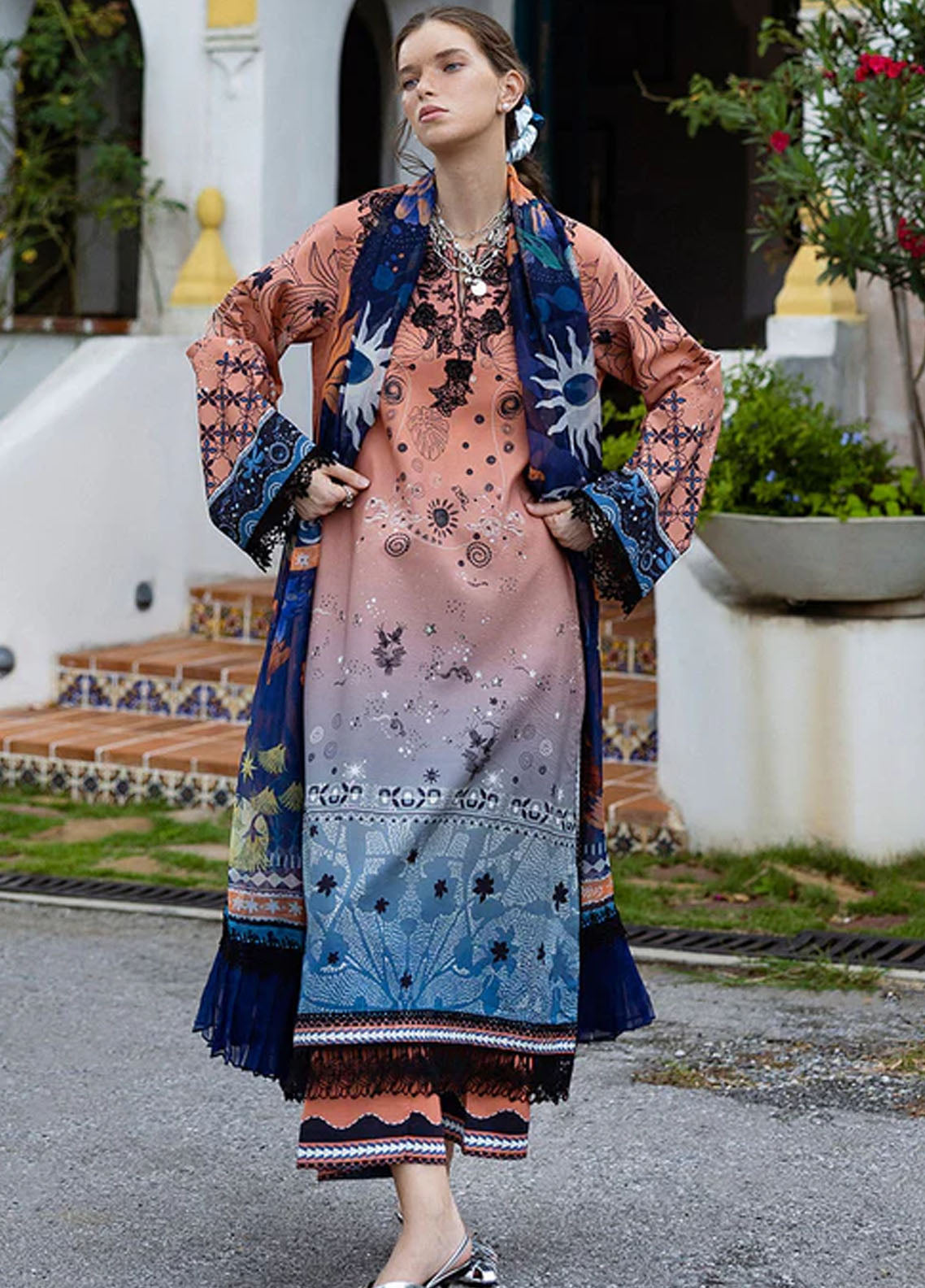 Mirasol by Mushq Embroidered Cambric Suits Unstitched 3 Piece MQ25MH D-05 A Viento Vivi