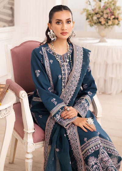 Mira by Freesia Premium Embroidered Lawn Suits Unstitched 3 Piece FRE25M FS50101 Firouzeh