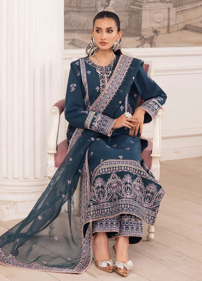 Mira by Freesia Premium Embroidered Lawn Suits Unstitched 3 Piece FRE25M FS50101 Firouzeh