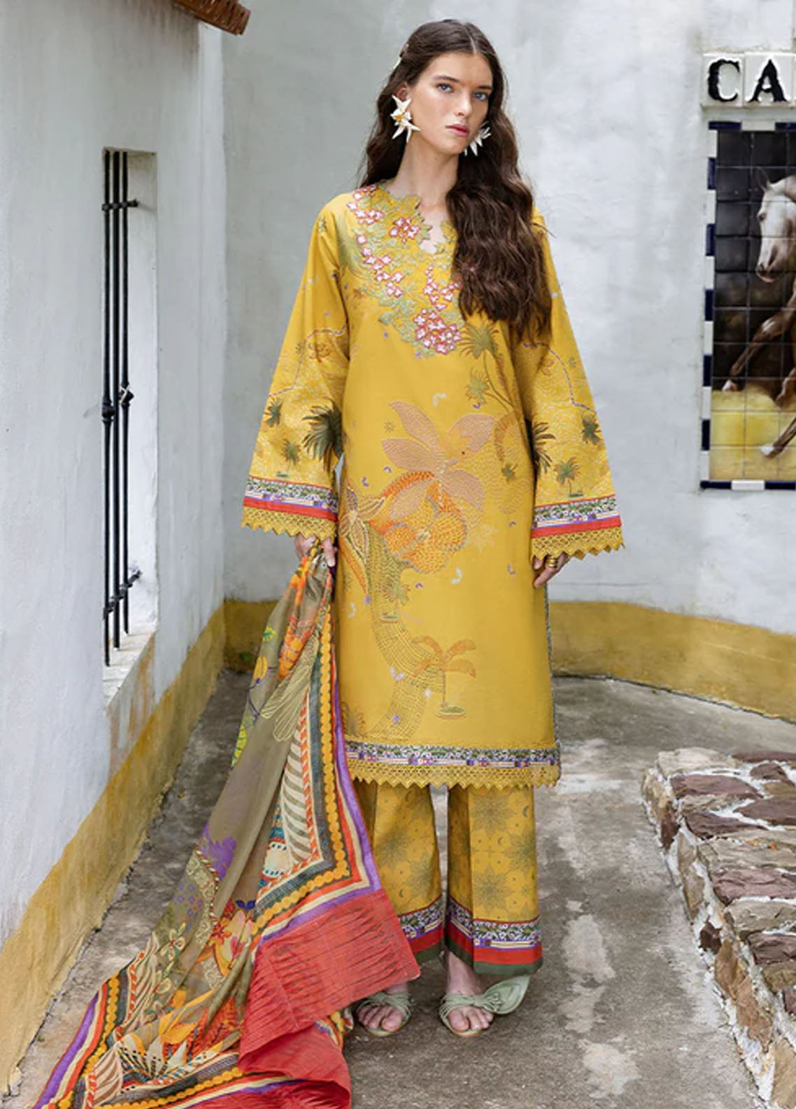 Mirasol by Mushq Embroidered Cambric Suits Unstitched 3 Piece MQ25MH D-07 B Sol Arena