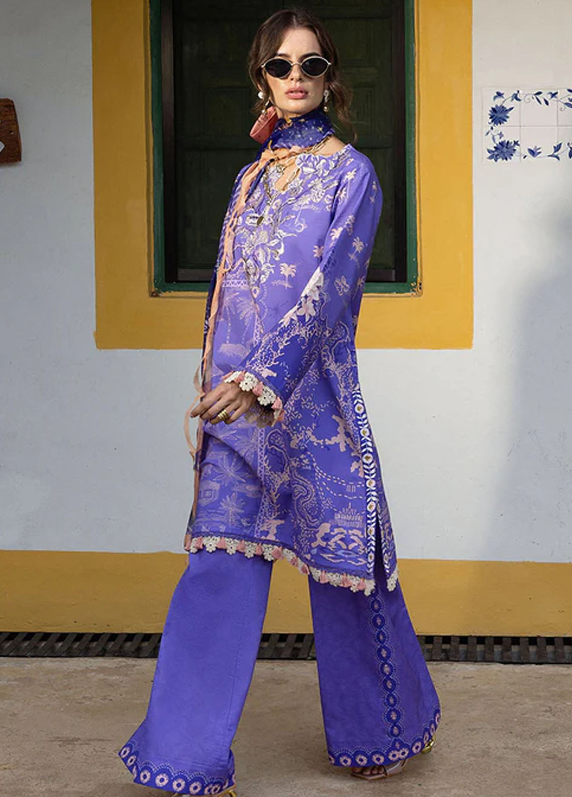 Mirasol by Mushq Embroidered Cambric Suits Unstitched 3 Piece MQ25MH D-04 B Alma Mia