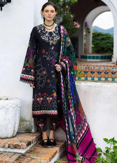 Mirasol by Mushq Embroidered Cambric Suits Unstitched 3 Piece MQ25MH D-01 A Medi Noche