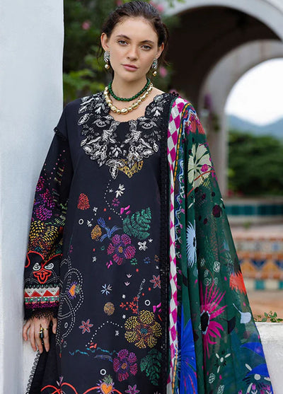 Mirasol by Mushq Embroidered Cambric Suits Unstitched 3 Piece MQ25MH D-01 A Medi Noche
