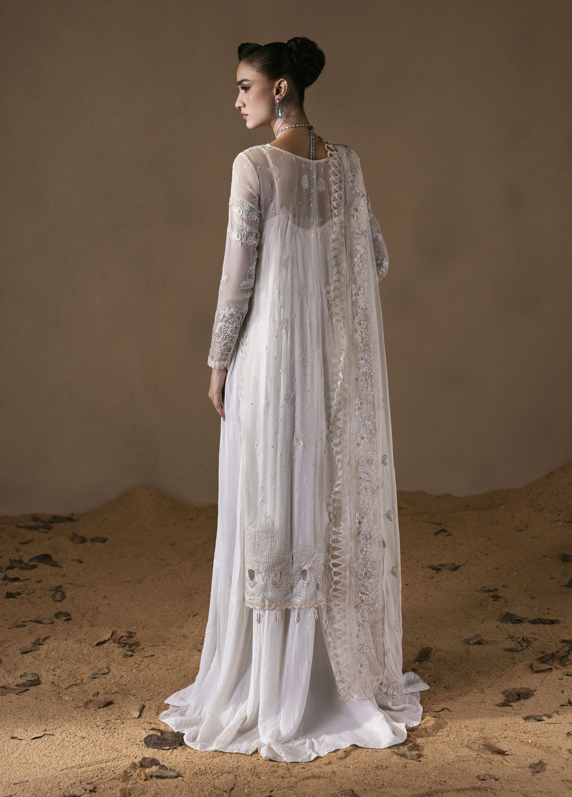 Moonlit Muse by Zarposh Embroidered Chiffon Suits Unstitched 3 Piece ZP25ML D-04 Mystique