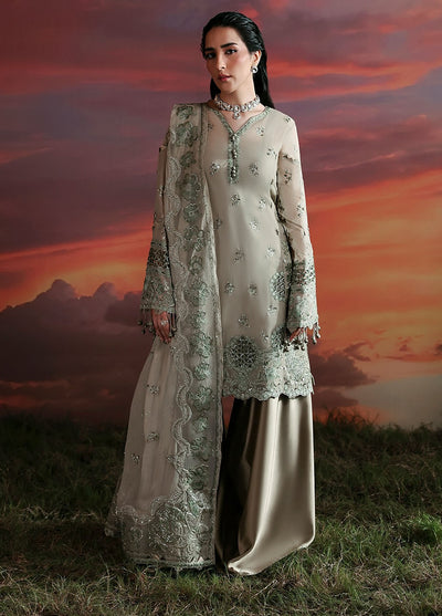 Moonlit Muse by Zarposh Embroidered Chiffon Suits Unstitched 3 Piece ZP25ML D-05 Nerine