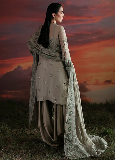Moonlit Muse by Zarposh Embroidered Chiffon Suits Unstitched 3 Piece ZP25ML D-05 Nerine