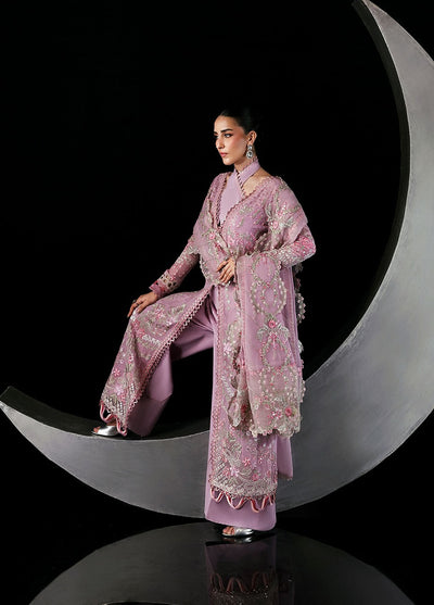 Moonlit Muse by Zarposh Embroidered Chiffon Suits Unstitched 3 Piece ZP25ML D-07 Serein