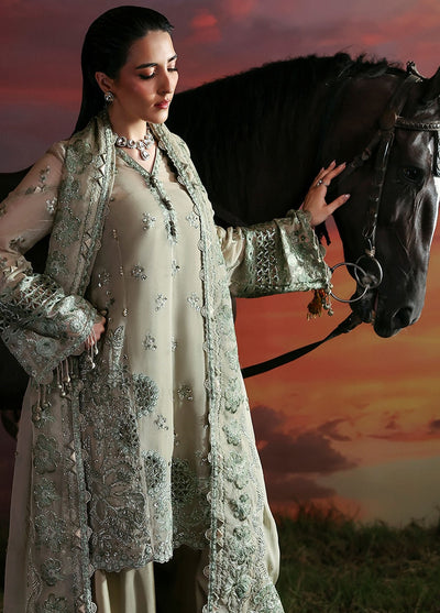 Moonlit Muse by Zarposh Embroidered Chiffon Suits Unstitched 3 Piece ZP25ML D-05 Nerine