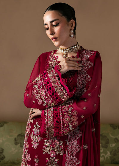 Moonlit Muse by Zarposh Embroidered Chiffon Suits Unstitched 3 Piece ZP25ML D-06 Poise