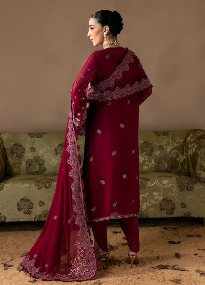 Moonlit Muse by Zarposh Embroidered Chiffon Suits Unstitched 3 Piece ZP25ML D-06 Poise