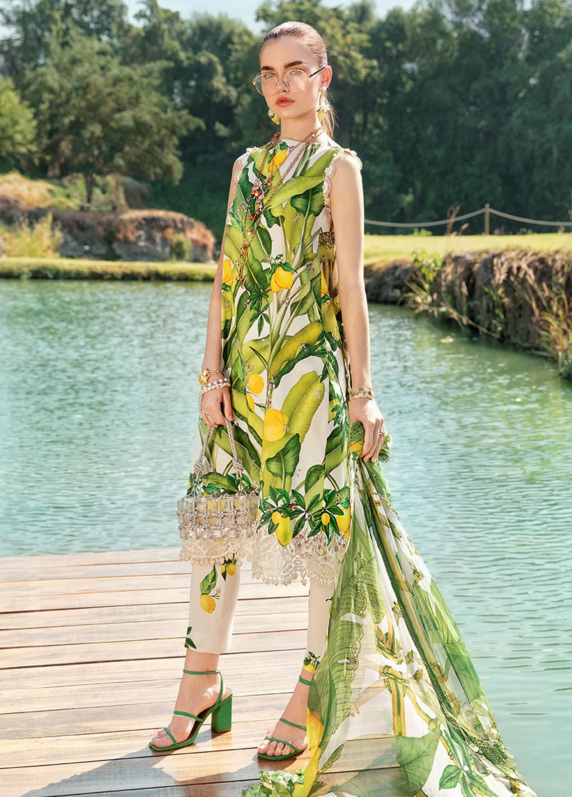 M Prints by Maria B Embroidered Suits Unstitched 3 Piece 3A