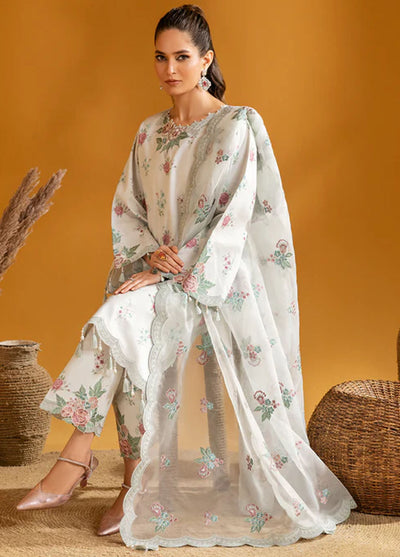 Maahi by Alizeh Fashion Embroidered Print Lawn Collection 2024 D-01 Ivy