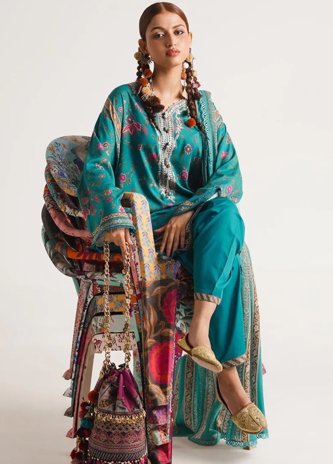 Mahay By Sana Safinaz Unstitched Winter Collection 2023 11B