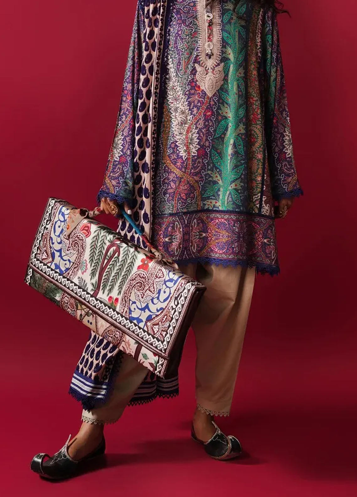 Mahay By Sana Safinaz Unstitched Winter Collection 2023 14B