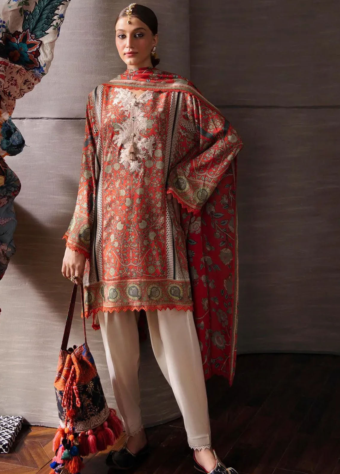 Mahay By Sana Safinaz Unstitched Winter Collection 2023 17B