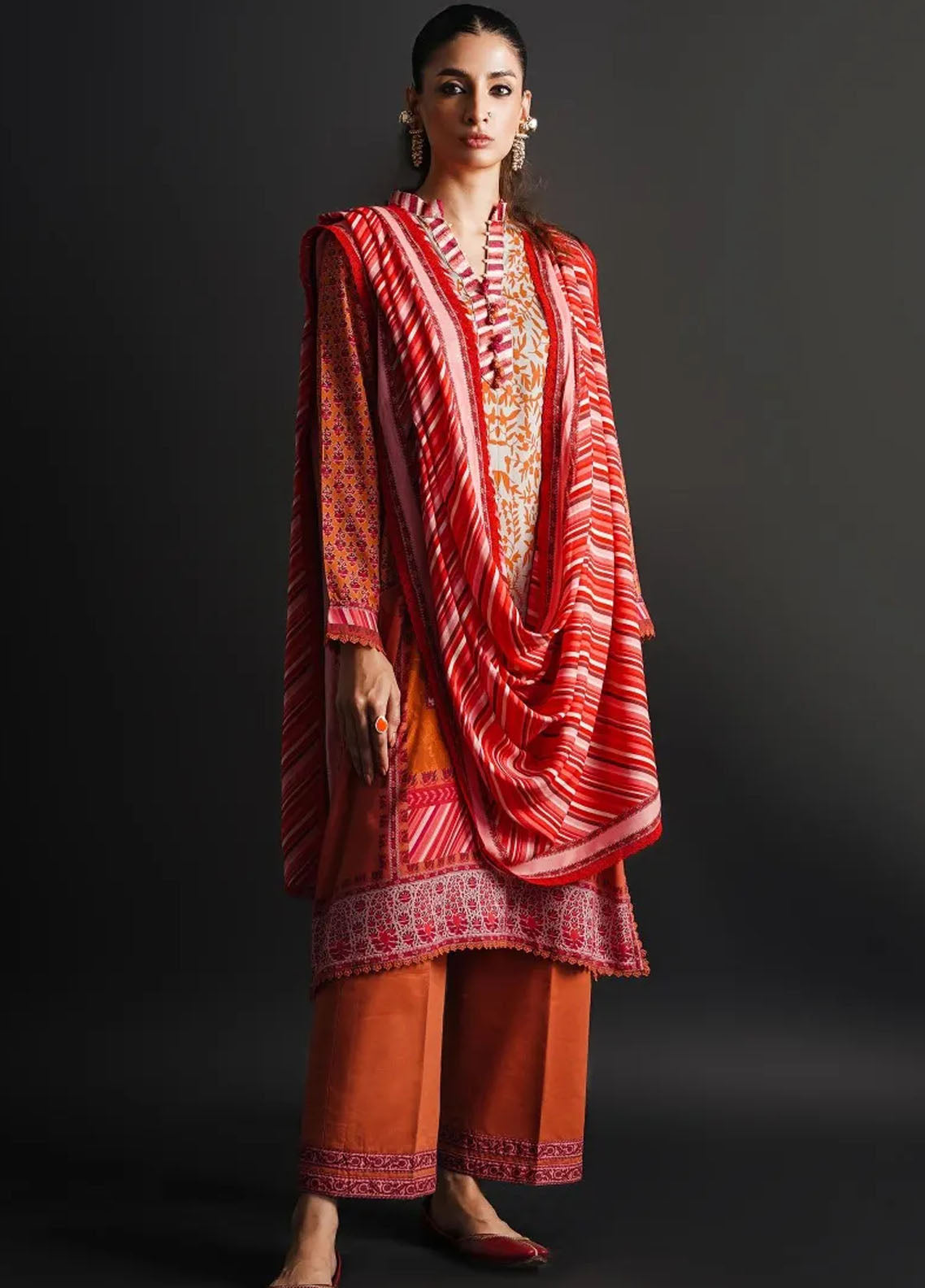 Mahay By Sana Safinaz Unstitched Winter Collection 2023 18A