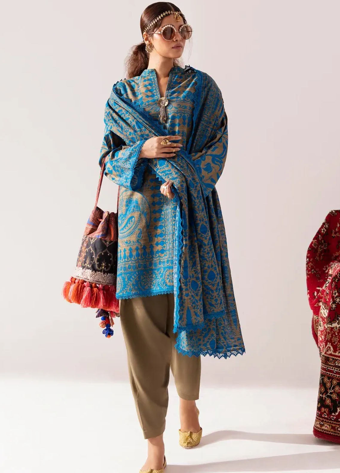 Mahay By Sana Safinaz Unstitched Winter Collection 2023 20B