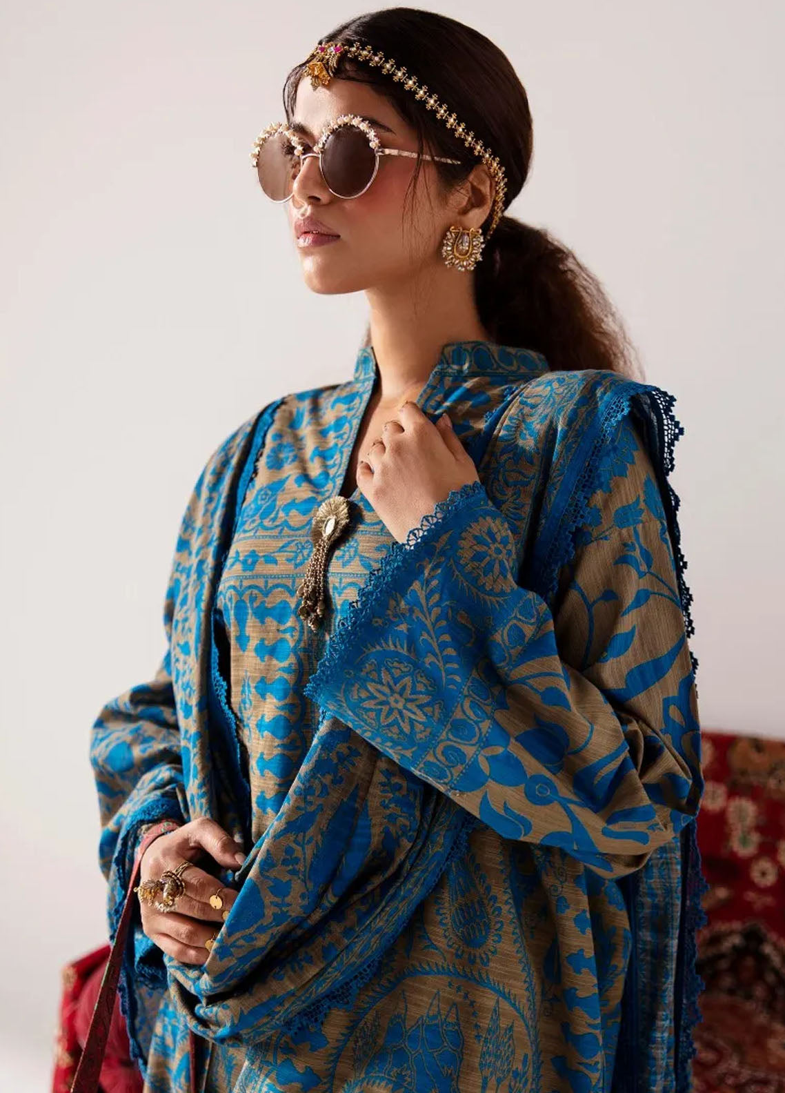 Mahay By Sana Safinaz Unstitched Winter Collection 2023 20B