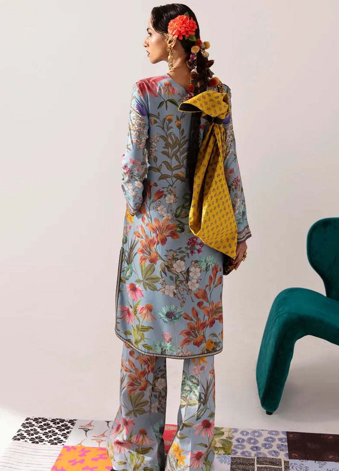 Mahay By Sana Safinaz Unstitched Winter Collection 2023 24B