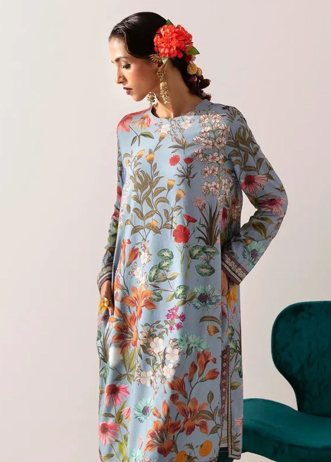 Mahay By Sana Safinaz Unstitched Winter Collection 2023 24B