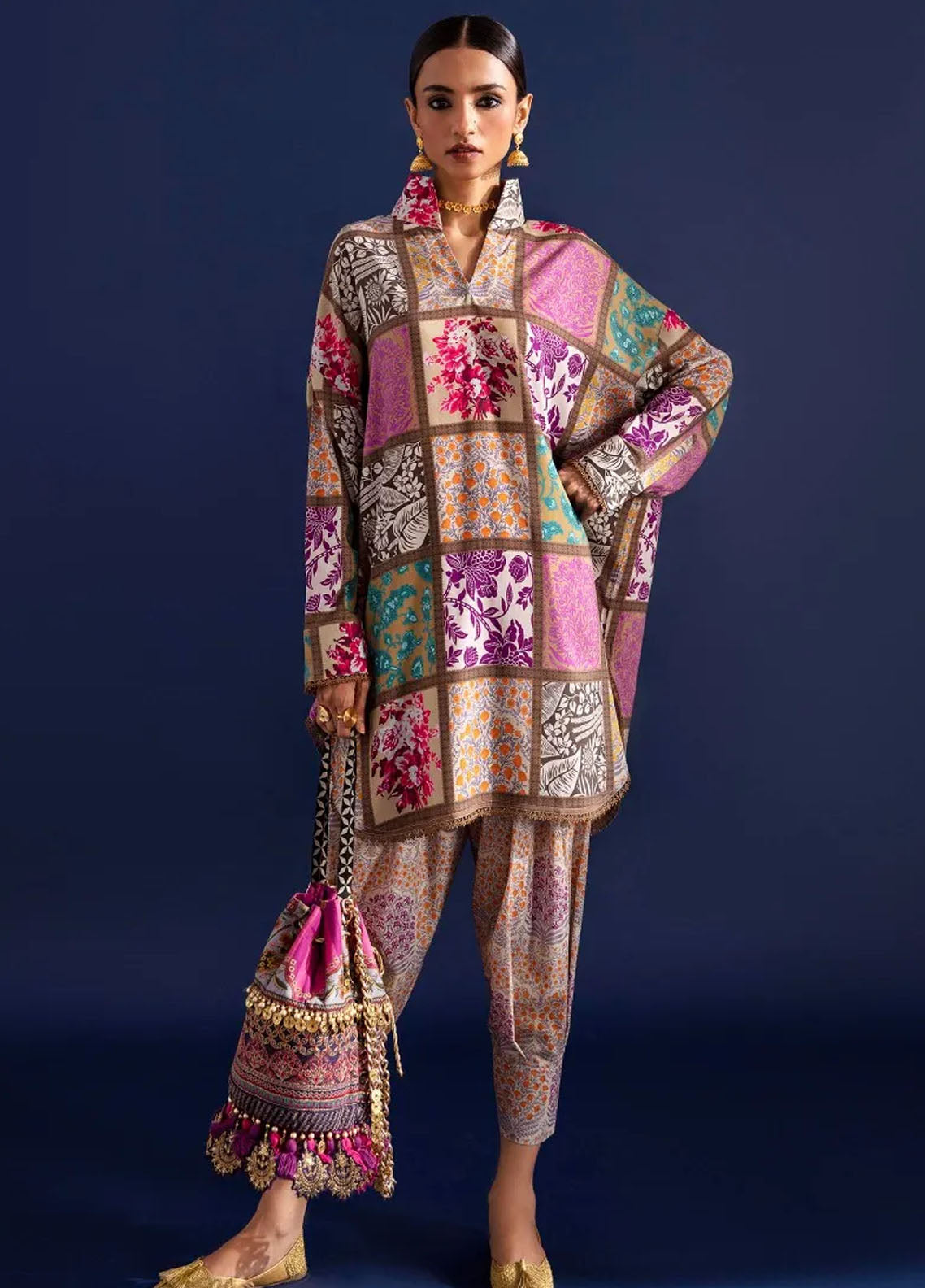 Mahay By Sana Safinaz Unstitched Winter Collection 2023 25A