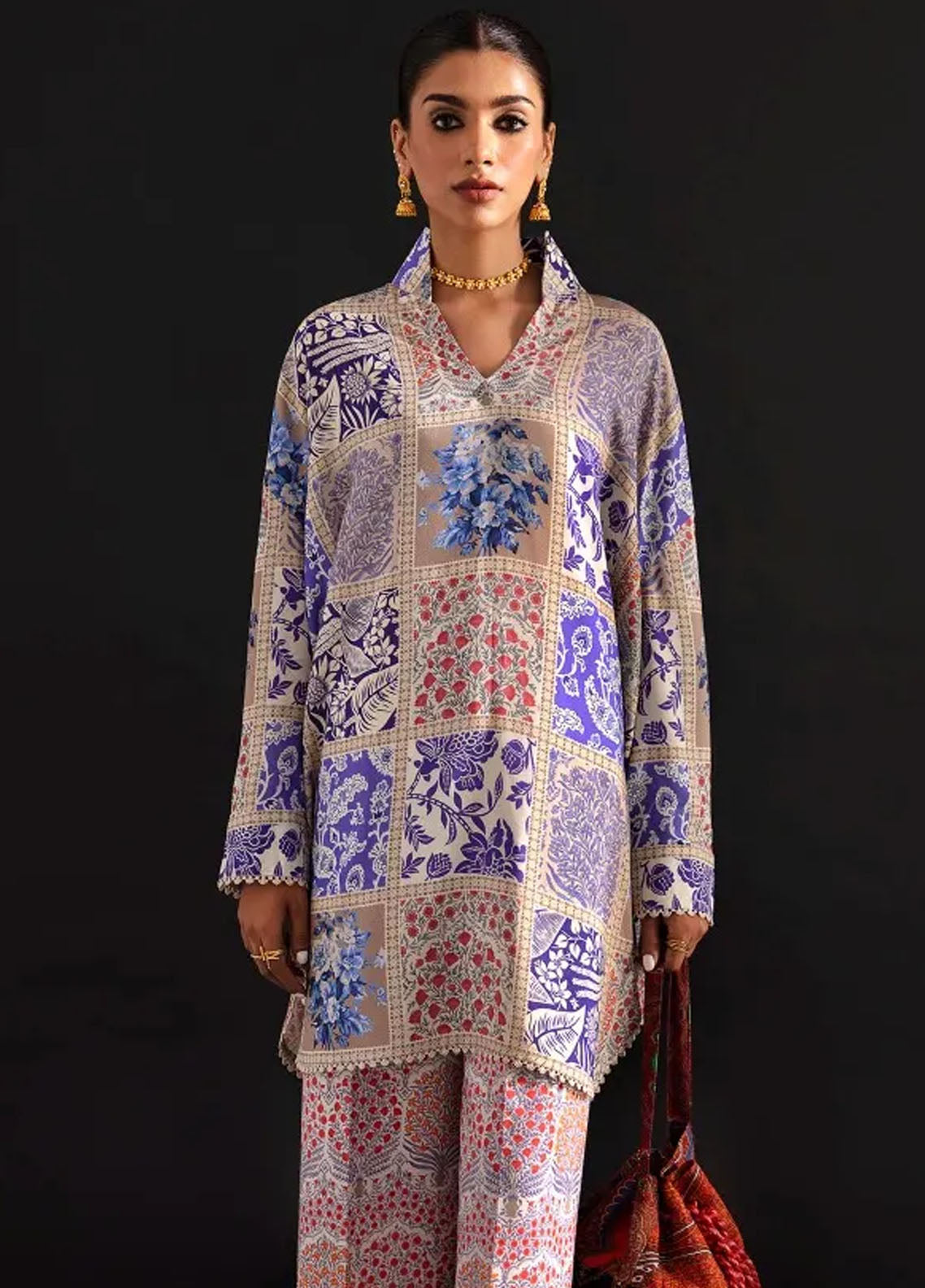 Mahay By Sana Safinaz Unstitched Winter Collection 2023 25B