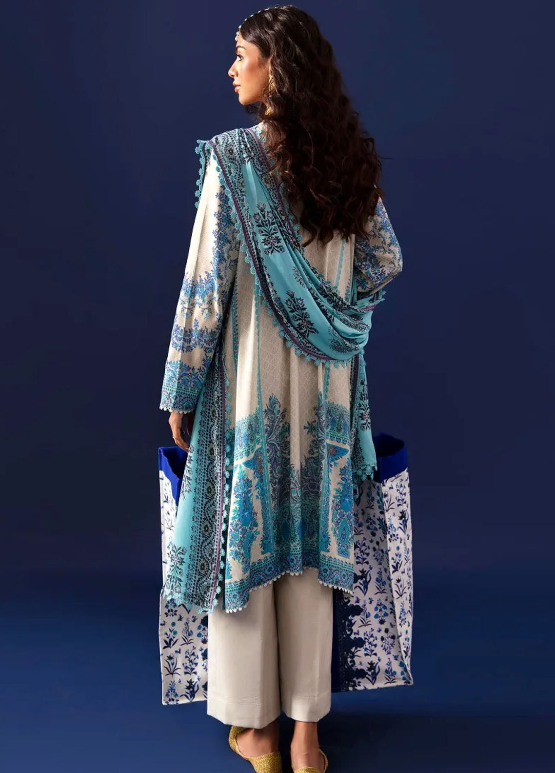 Mahay By Sana Safinaz Unstitched Winter Collection 2023 27A