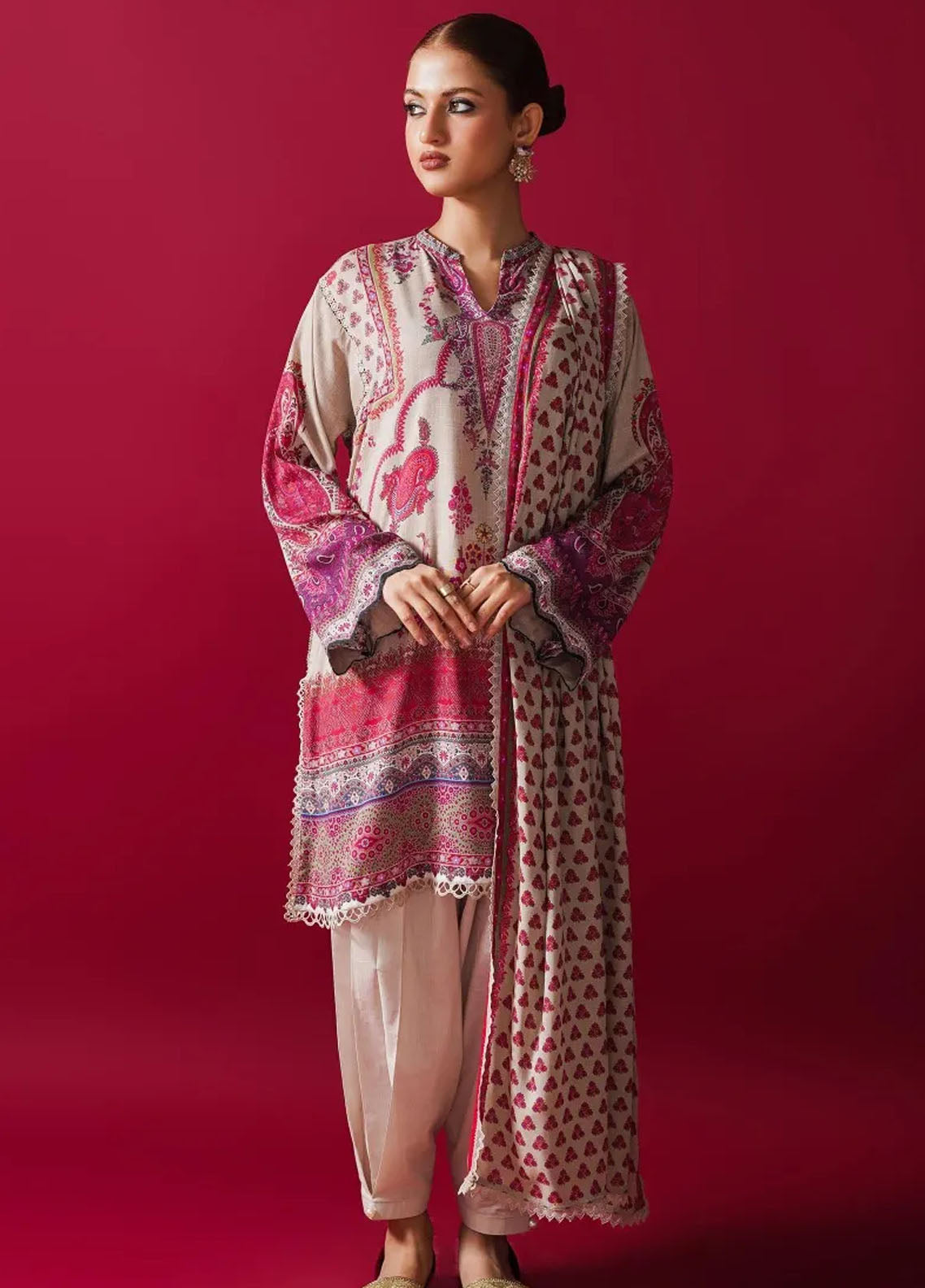 Mahay By Sana Safinaz Unstitched Winter Collection 2023 28A