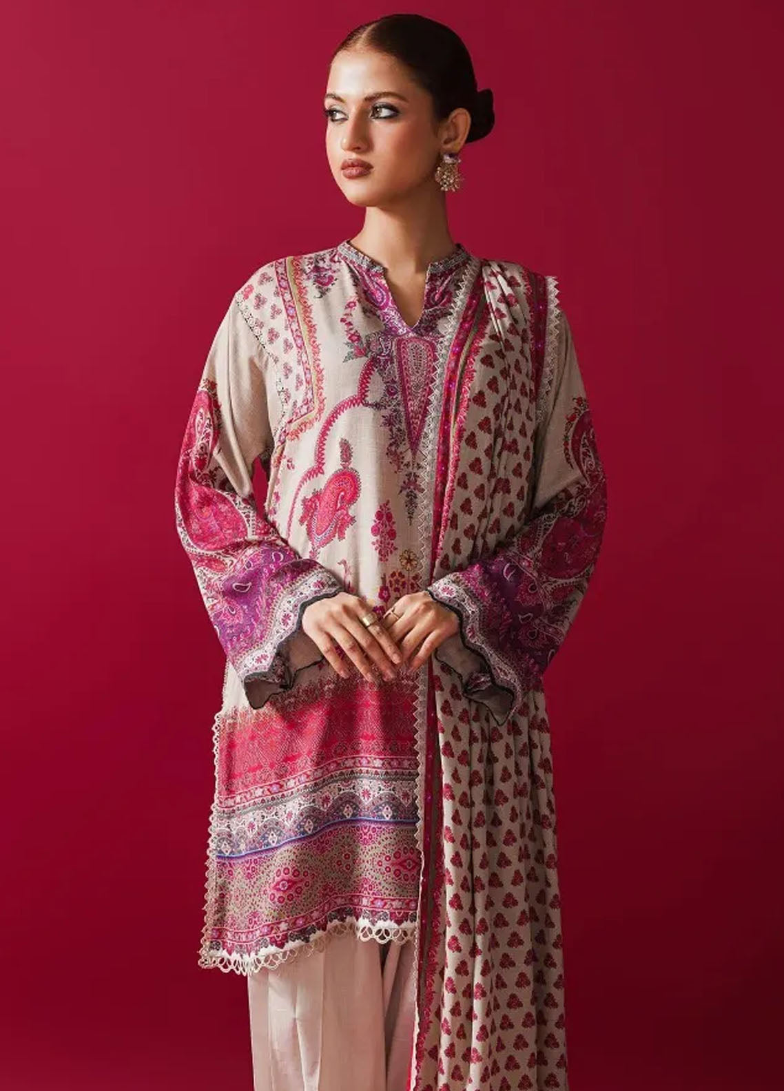 Mahay By Sana Safinaz Unstitched Winter Collection 2023 28A