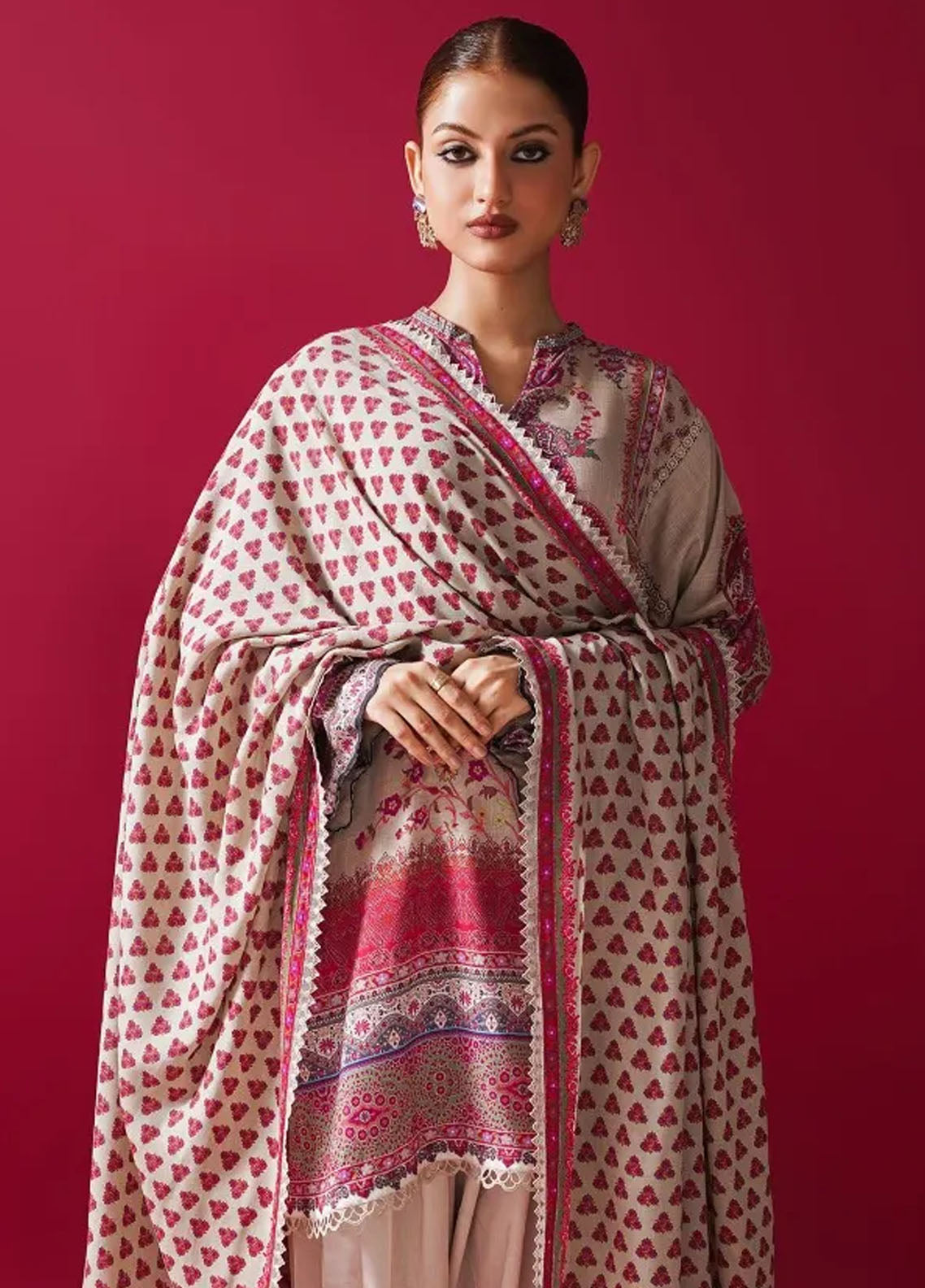 Mahay By Sana Safinaz Unstitched Winter Collection 2023 28A