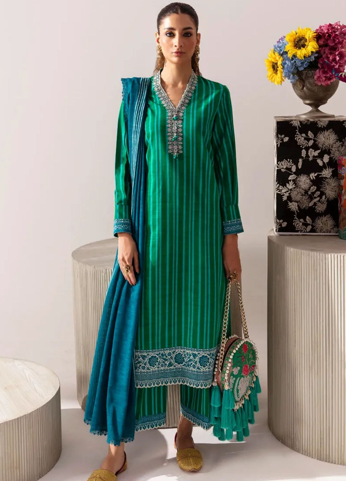 Mahay By Sana Safinaz Unstitched Winter Collection 2023 2B