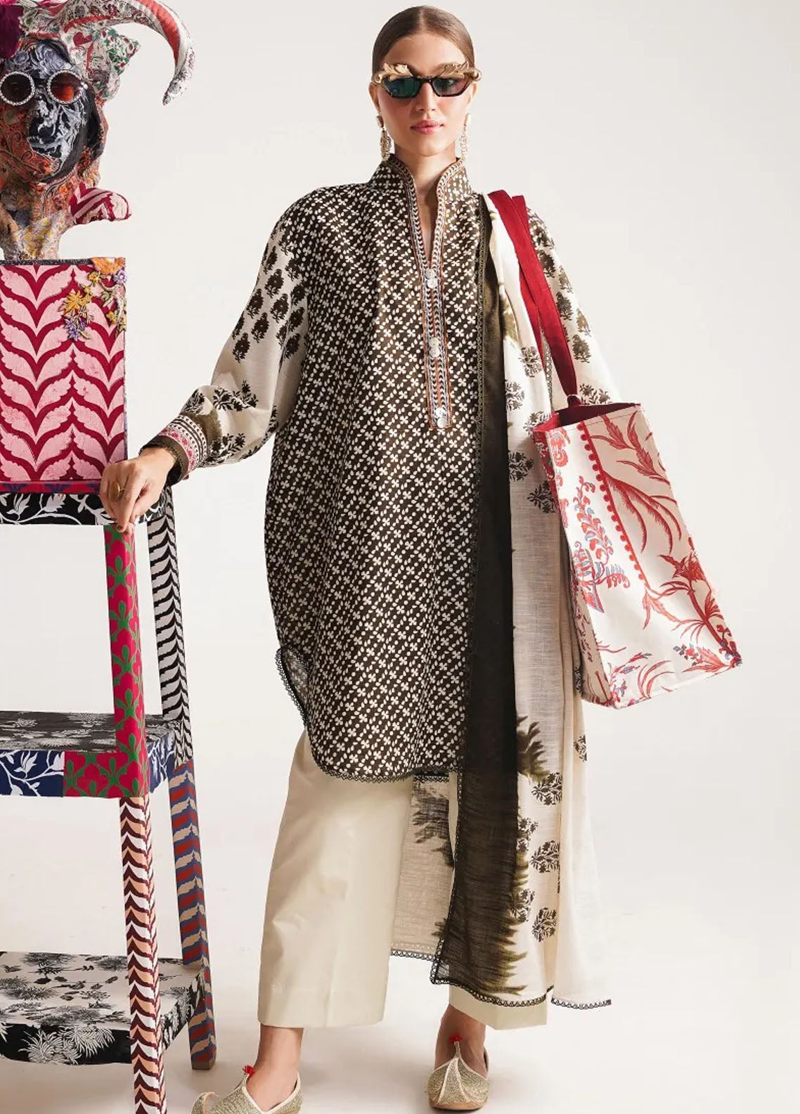 Mahay By Sana Safinaz Unstitched Winter Collection 2023 4A