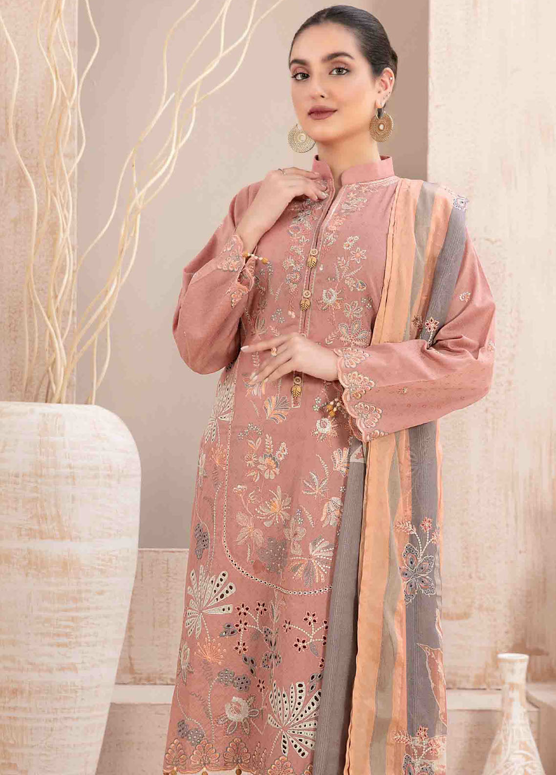 Maherooh By Tawakkal Fabrics Embroidered Lawn Jacquard Collection 2023 D-9254