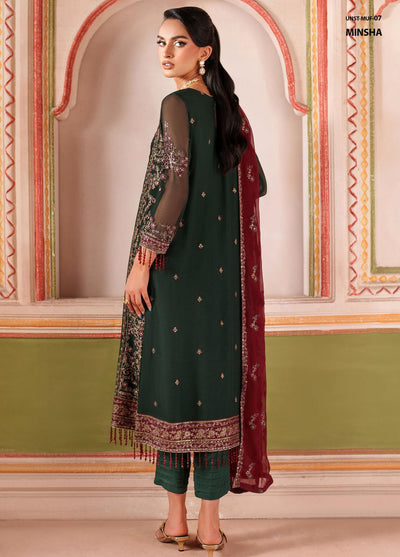 Mahrosh by Zarif Embroidered Chiffon Suits Unstitched 3 Piece ZAF25MF MUF-07 Minsha