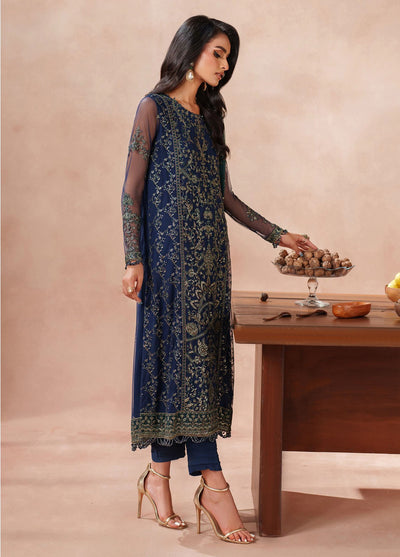 Mahrosh by Zarif Embroidered Net Suits Unstitched 3 Piece ZAF25MF MUF-03 Bateel