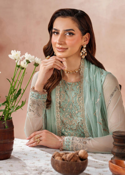 Mahrosh by Zarif Embroidered Net Suits Unstitched 3 Piece ZAF25MF MUF-05 Zarqa