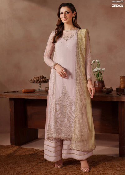 Mahrosh by Zarif Embroidered Net Suits Unstitched 3 Piece ZAF25MF MUF-06 Zinoor