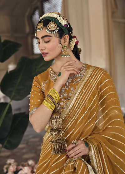 Mahum Asad Luxury Pret Raw Silk 3 Piece Dress MA23GPS NAZNEEN