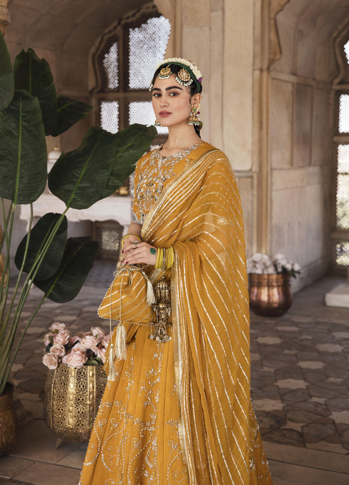 Mahum Asad Luxury Pret Raw Silk 3 Piece Dress MA23GPS NAZNEEN