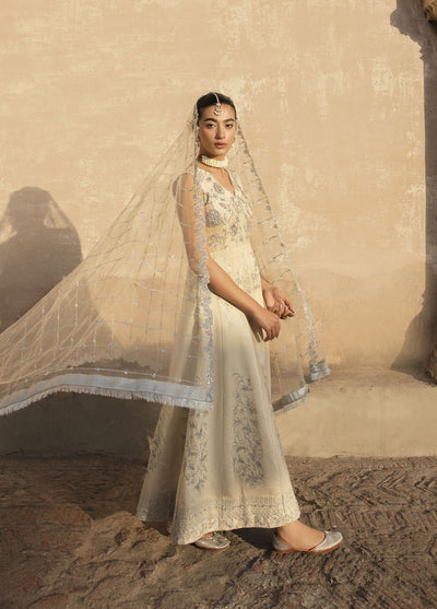 Mahum Asad Luxury Pret Raw Silk 3 Piece Dress MA23GPS Bahaar